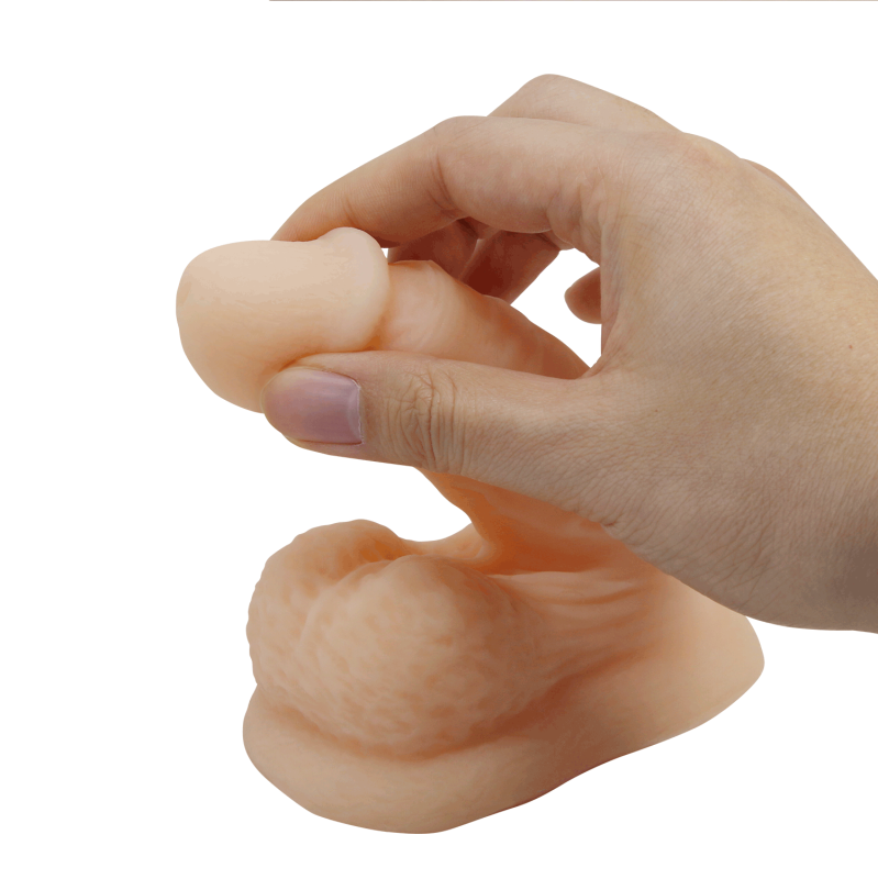 Фаллоимитатор протез PRETTY LOVE реалистичный, эластичный, светлый беж, 13 см вид 4