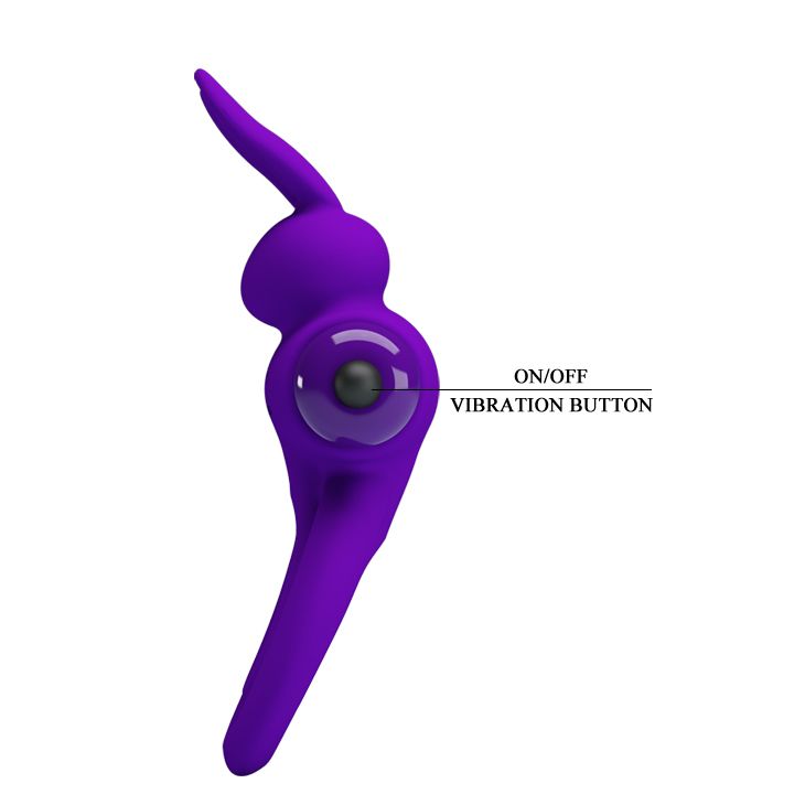 Ерекційне кільце PRETTY LOVE Penis Ring подвійним кільцем, фіолет вид 9