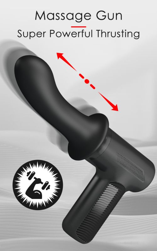 Вибромассажер пистолет Dj Doctor Massage Gun черный, 12.1 х 3.8 см вид 14