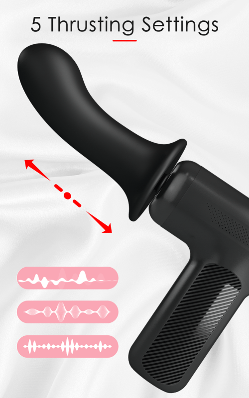 Вибромассажер пистолет Dj Doctor Massage Gun черный, 12.1 х 3.8 см вид 17