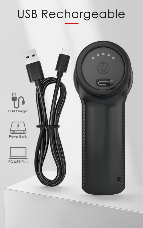 Вибромассажер пистолет Dj Doctor Massage Gun черный, 12.1 х 3.8 см вид 22