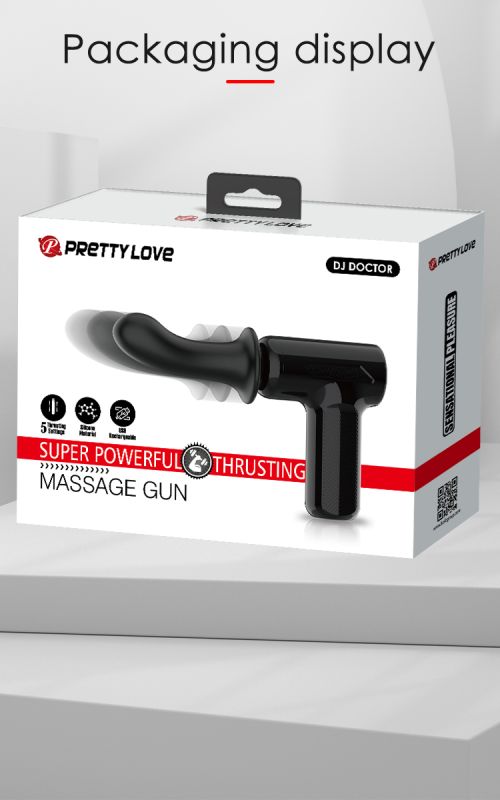 Вибромассажер пистолет Dj Doctor Massage Gun черный, 12.1 х 3.8 см вид 25