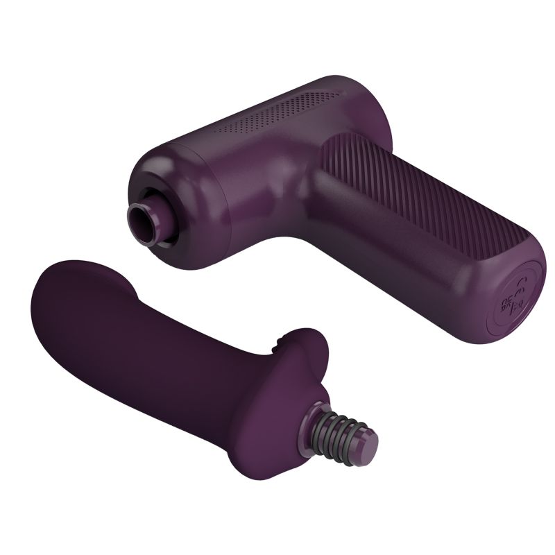 Вибромассажер пистолет PRETTY LOVE Dj Doctor Massage Gun фиолетовый, 13.6 х 3.9 см вид 8