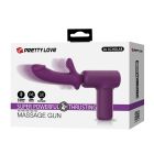Вибромассажер пистолет PRETTY LOVE Dj Doctor Massage Gun фиолетовый, 13.6 х 3.9 см вид 12
