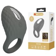 Ерекційне віброкільце PRETTY LOVE Master Ring Helious сіре, 8.6 х 4.6 см