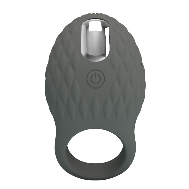 Ерекційне віброкільце PRETTY LOVE Master Ring Helious сіре, 8.6 х 4.6 см вид 3