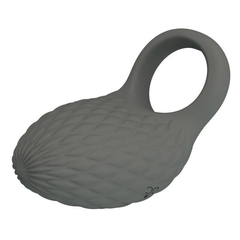 Ерекційне віброкільце PRETTY LOVE Master Ring Helious сіре, 8.6 х 4.6 см вид 6