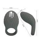 Эрекционное виброкольцо PRETTY LOVE серое, 8.6 х 4.6 см вид 8