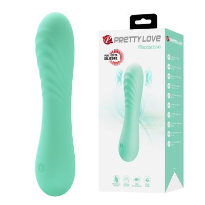 Вибратор PRETTY LOVE Alexisrose, зеленый, 15 х 3.1 см