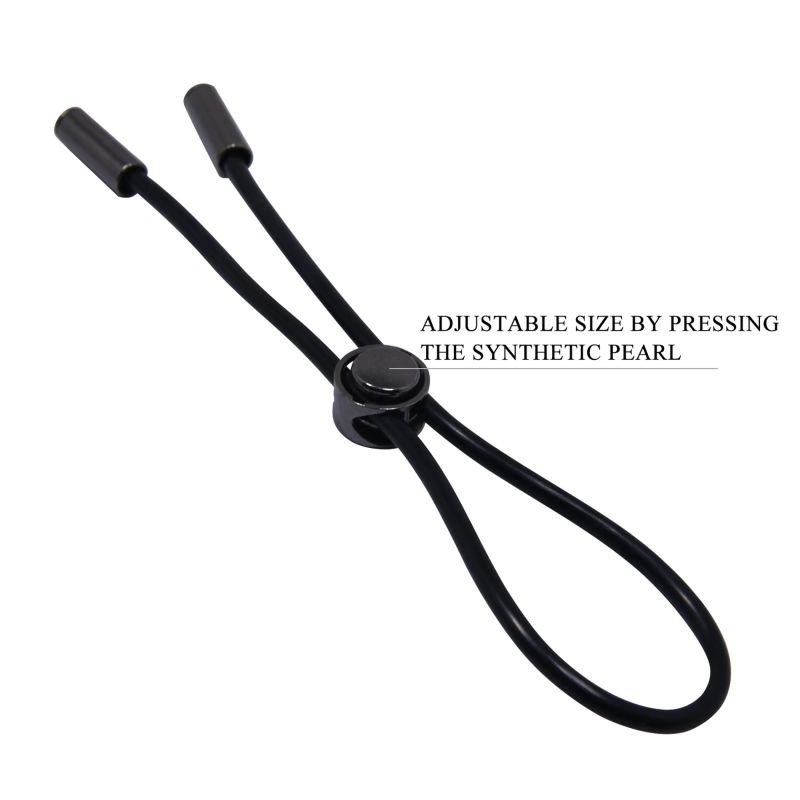 Петля для пениса PRETTY LOVE DELAY MAGIC RING, черная вид 9