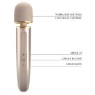 Вибромассажер микрофон PRETTY LOVE Interesting Massager Gold, 29 х 5.8 см вид 11