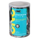 Банка презервативов ONE Pleasure Plus, 100 шт