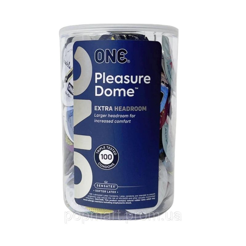 Банка презервативів ONE Pleasure Dome, 100 шт вид 2