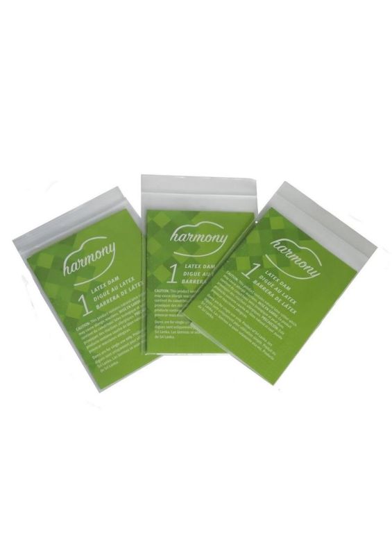 Салфетка для орального секса Harmony из латекса, 6 шт вид 3