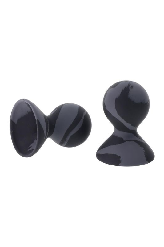 Вакуумные помпы для сосков Sportsheets Velvet Noir силиконовые, черные, 2 шт вид 3