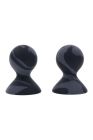 Вакуумные помпы для сосков Sportsheets Velvet Noir силиконовые, черные, 2 шт вид 4