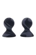 Вакуумні помпи для сосків Sportsheets Velvet Noir силіконові, чорні, 2 шт