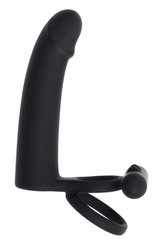 Вибратор с кольцами и вибропулей Gender X с пультом, черный, 14.6 х 3.8 см вид 7