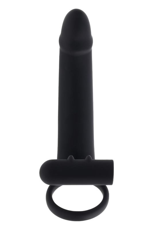 Вибратор с кольцами и вибропулей Gender X с пультом, черный, 14.6 х 3.8 см вид 8