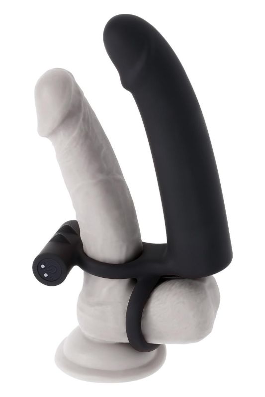 Вібратор з кільцями та віброкулею Gender X з пультом, чорний, 14.6 х 3.8 см вид 10