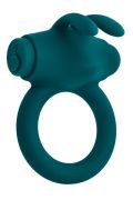 Ерекційне кільце з віброкулею Evolved Playboy Bunny Buzzer, зелене