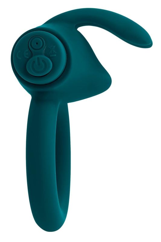 Ерекційне кільце з віброкулею Evolved Playboy Bunny Buzzer, зелене вид 4