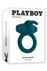 Ерекційне кільце з віброкулею Evolved Playboy Bunny Buzzer, зелене вид 7