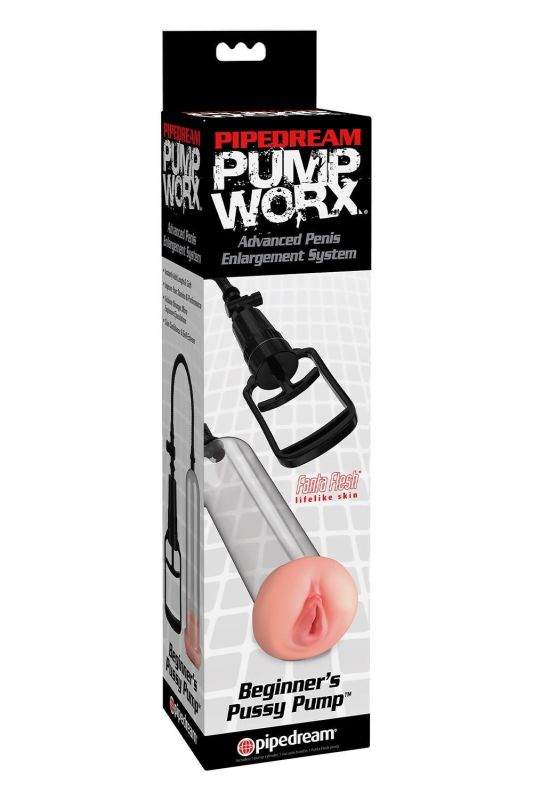 Помпа вакуумная Pipedream Pump Worx Beginner's Pussy прозрачная, 48.5 см вид 2