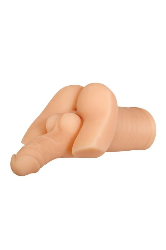 Мастурбатор Gender X Backdoor Bash бежевый, 28 см вид 2