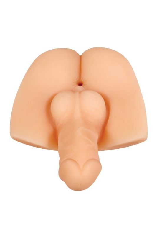 Мастурбатор Gender X Backdoor Bash бежевый, 28 см вид 3