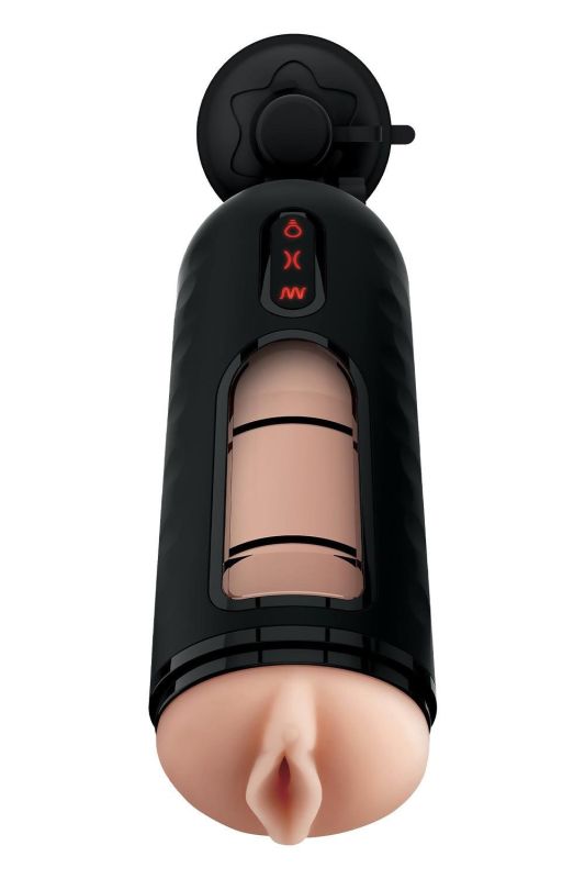 Мастурбатор с вибро Pipedream PDX Elite Vibrating Mega Milker черный, 23.9 см вид 3