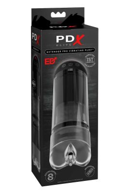 Вибропомпа вакуумная Pipedream PDX Elite черная, 17.8 см