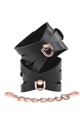 Наручники Sex and Mischief черные, 28 см