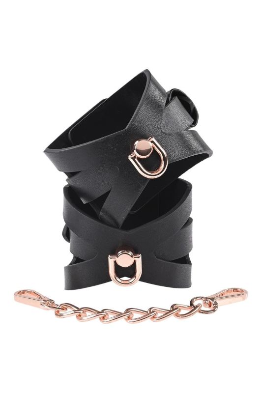 Наручники Sex and Mischief черные, 28 см вид 2