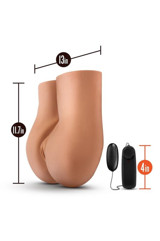 Мастурбатор с вибропулей и пультом Blush X5 Men два отверстия, 29.7 см вид 5