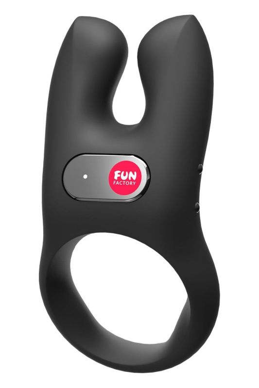 Ерекційне віброкільце Fun Factory Nos чорне, 8 см вид 2