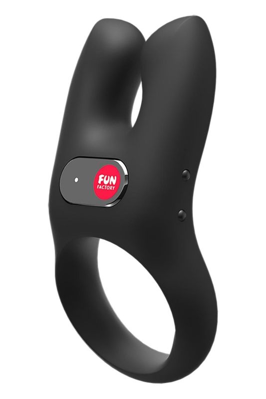 Эррекционное виброкольцо Fun Factory Nos черное, 8 см вид 3