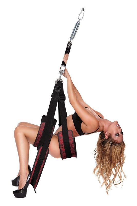 Качель для секса Secret Kisses Pleasure Swing черная, 95 см вид 2