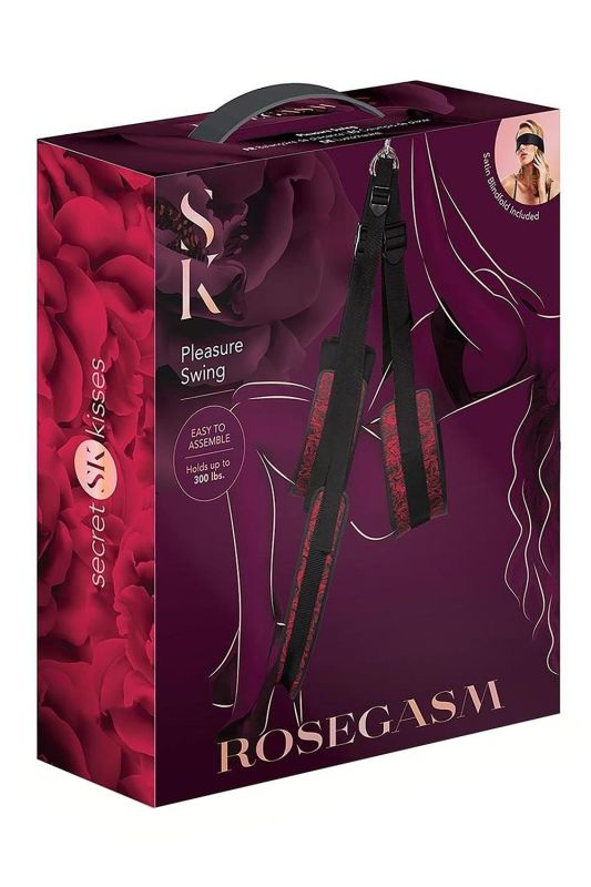 Качель для секса Secret Kisses Pleasure Swing черная, 95 см вид 3