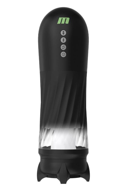 Вибромастурбатор в колбе автоматический Blush M for Men с подогревом, черный, 33 см вид 2