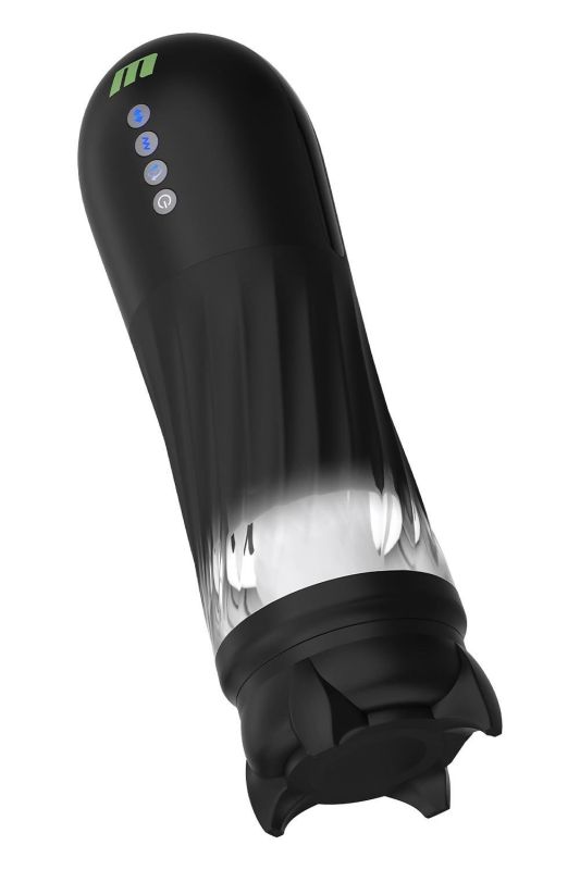 Вибромастурбатор в колбе автоматический Blush M for Men с подогревом, черный, 33 см вид 3