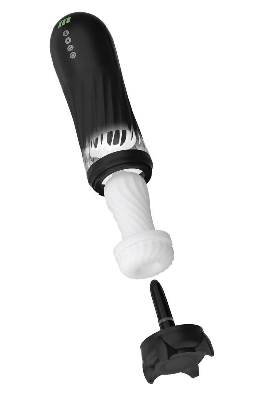 Вибромастурбатор в колбе автоматический Blush M for Men с подогревом, черный, 33 см вид 4