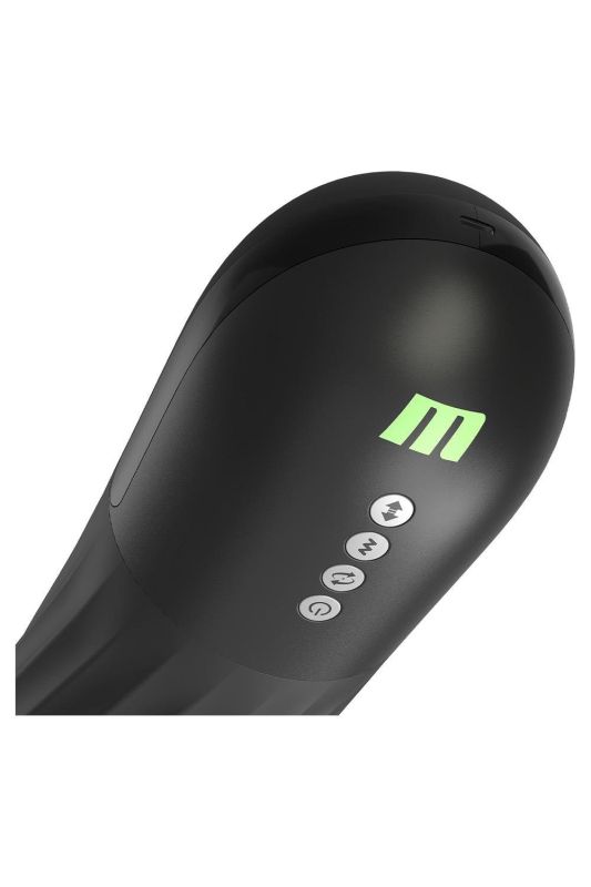 Вібромастурбатор у колбі автоматичний Blush M for Men з підігрівом, чорний, 33 см вид 7