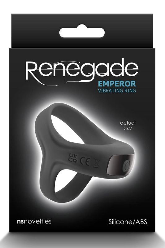 Эрекционное виброкольцо NS Novelties Renegade, черное вид 4