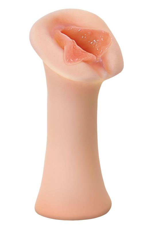 Мастурбатор вагина Pipedream Wet Pussies самосмазывающийся, бежевый, 14 см вид 4