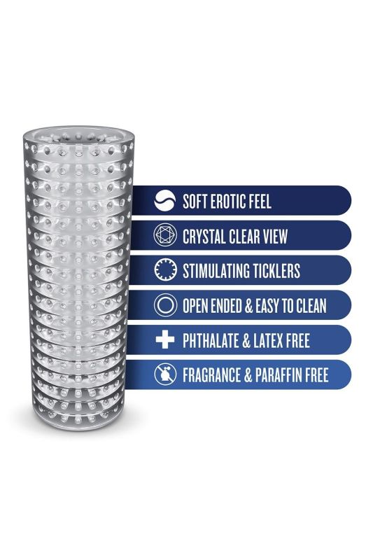 Мастурбатор нереалістичний Blush Rize прозорий, 13 см вид 5