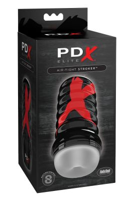 Мастурбатор нереалистичный Pipedream PDX Elite в черной колбе, 19.1 см