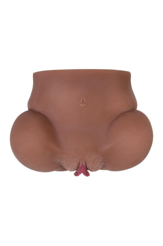 Мастурбатор анус і вагіна Zero Tolerance з ерекційним кільцем, коричневий вид 7