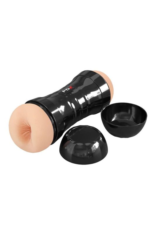 Мастурбатор вагина и анус Pipedream PDX Extreme в колбе, 21 см вид 4