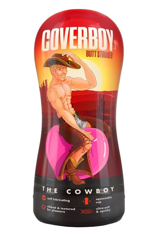 Мастурбатор анус Blush Coverboy Cowboy бежевый, 18.5 см вид 5